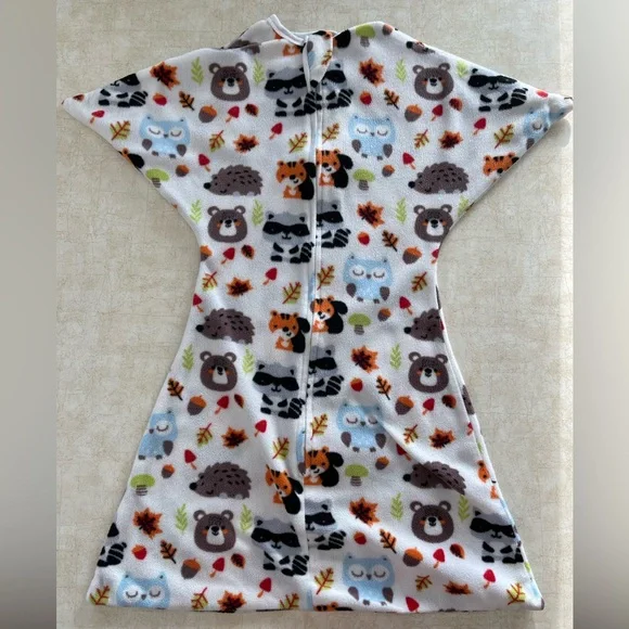 Kids Sleep Sack with Animal Print - White and Multicolor - Picture 2 of 4